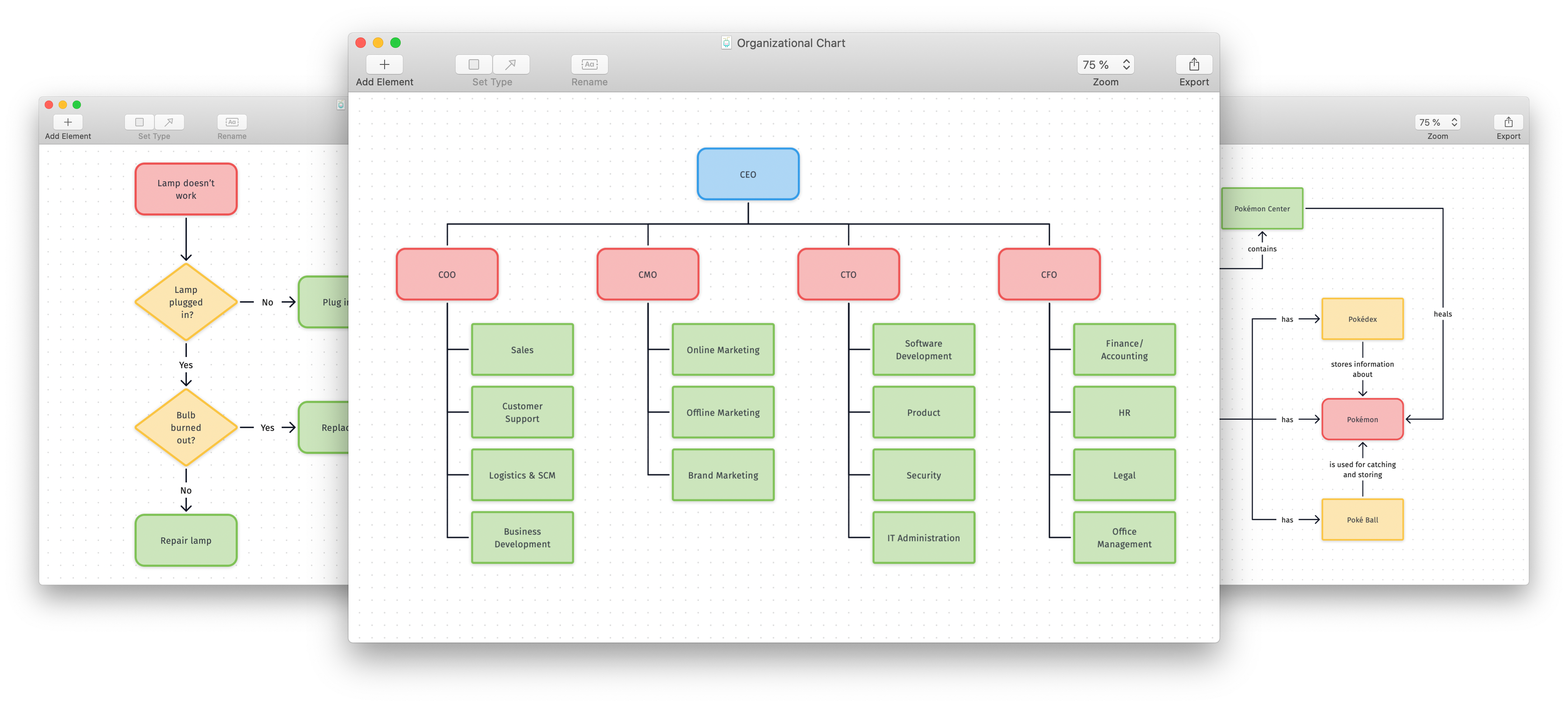 flow chart software for excel on mac